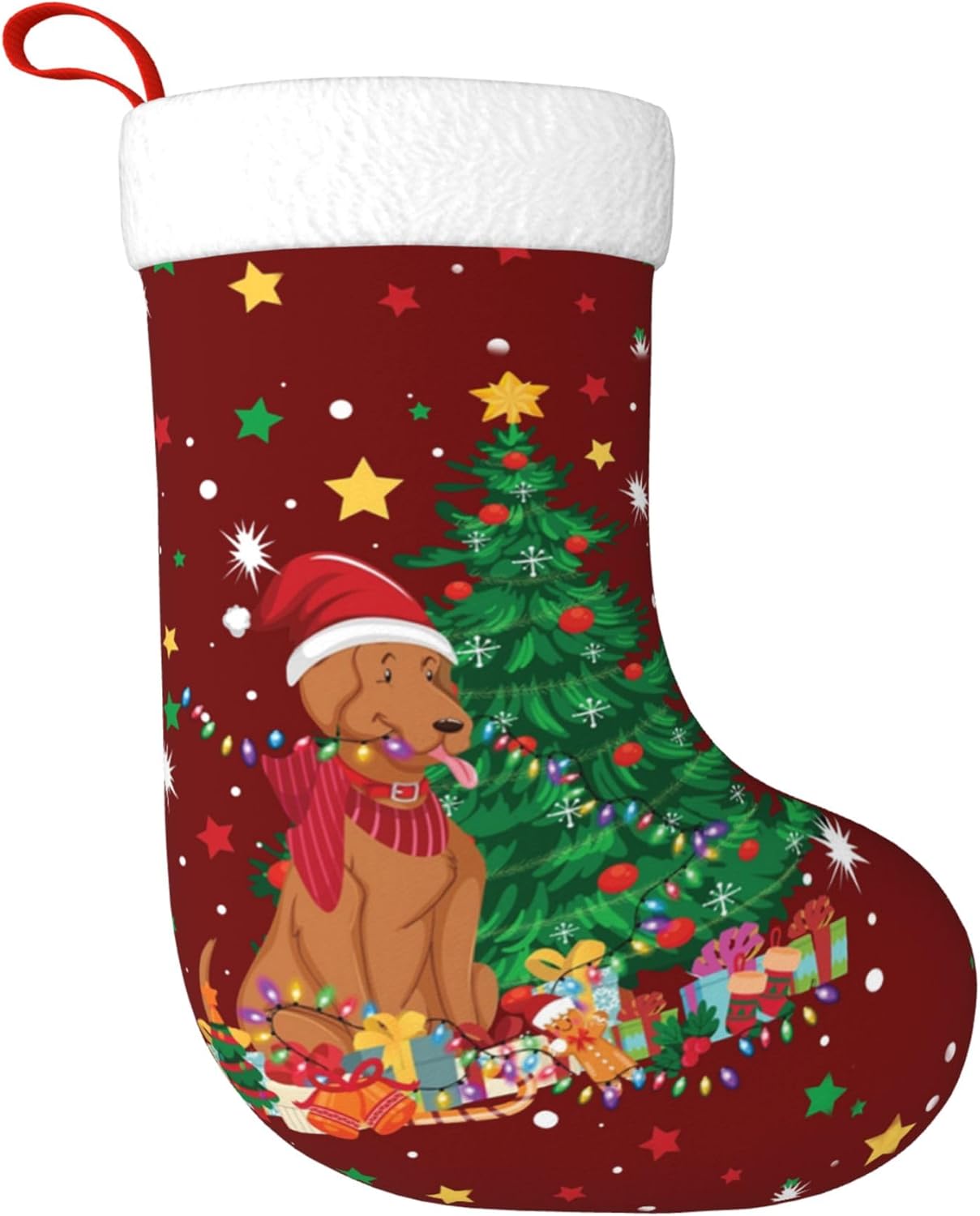 Christmas Dog Light Design 17. - огляд і ціна Christmas Stocking Hanging