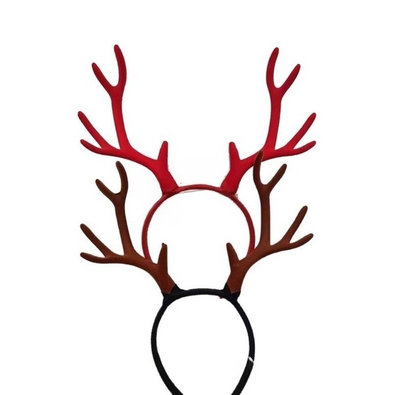 10pair 17cm Flocked Reindeer A - огляд і ціна Reindeer Antlers Headband