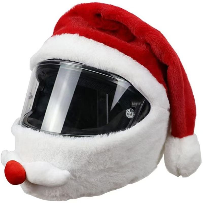 Christmas Santa Helmet Cover P - огляд і ціна Santa Hat Plush